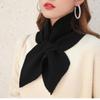 1pcs New Women Casual Cross Fishtail Scarf Straps Shawl Ladies Autumn Winter Scarf Soft Neck Scarf Girls Knitted Sweater Bowtie
