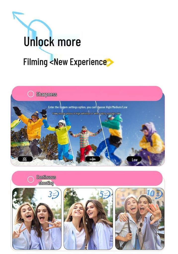 Ultra HD 4K Metal Shell Digital Camera for Students