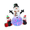 5.9ft Xmas Inflatable Decoration Outdoor Inflatable Snowman Penguin Blow Up Yard Decor with Lights for Lawn Garden