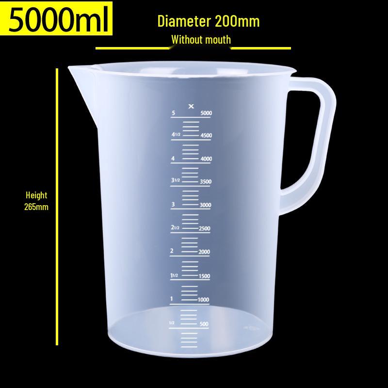 Food-Grade Thickened Plastic Measuring Cup with Scale for Milk Tea and Baking