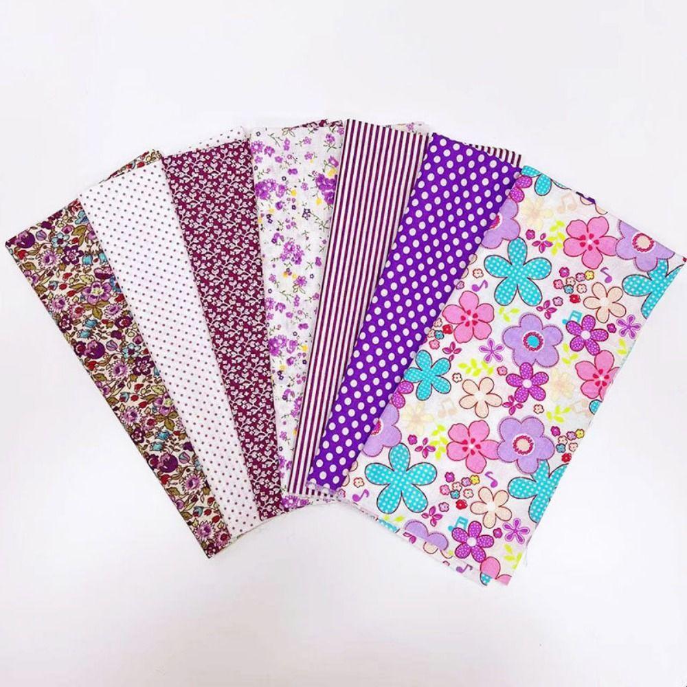 40 Pieces/Set Colorful Cotton Fabric Strips Crafts Fashionable Roll Cloth Handmade Accessories