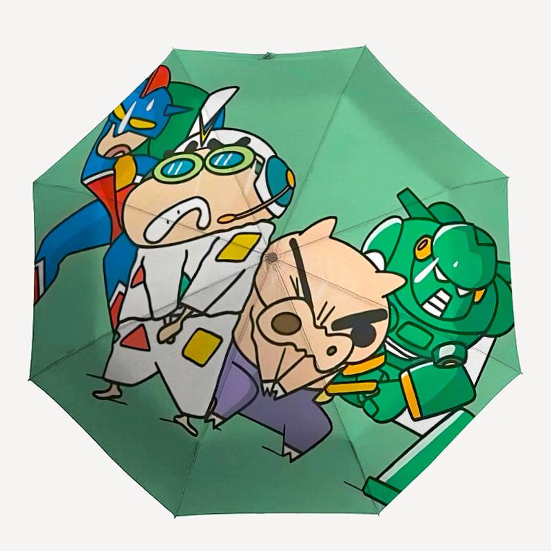 

1pc Crayon Shin-chan Automatic Open/Close Folding Umbrella, Windproof 8-Rib Construction, Lightweight Travel Umbrella for Women/Men a0903215