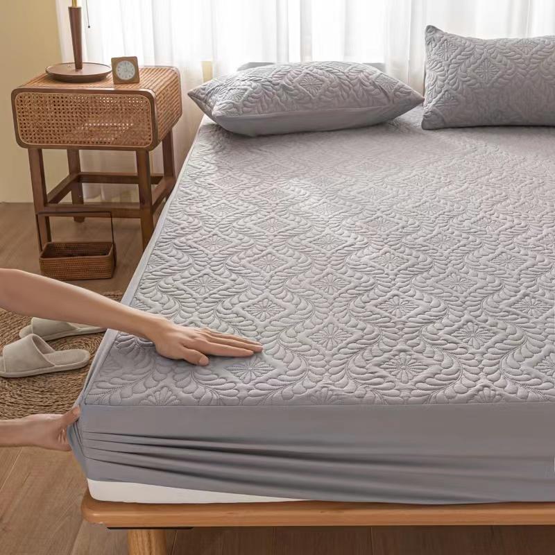 King Queen Size Good Waterproof Quilted Mattress Cover Anti-mite Air-Permeable Bed Pad Cover Not Including Pillowcase