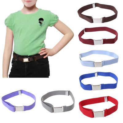 Dětské Dětské Jednobarevné Unisex plátěné pásy Chlapci Dívky Elastický pásek nastavitelný