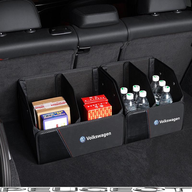 Folding Car Trunk Organizer Box Storage Bag Tools Tidying For VW GTI Polo Golf Passat Tiguan Arteon Touareg Taigo Jetta Hub Cap EE1