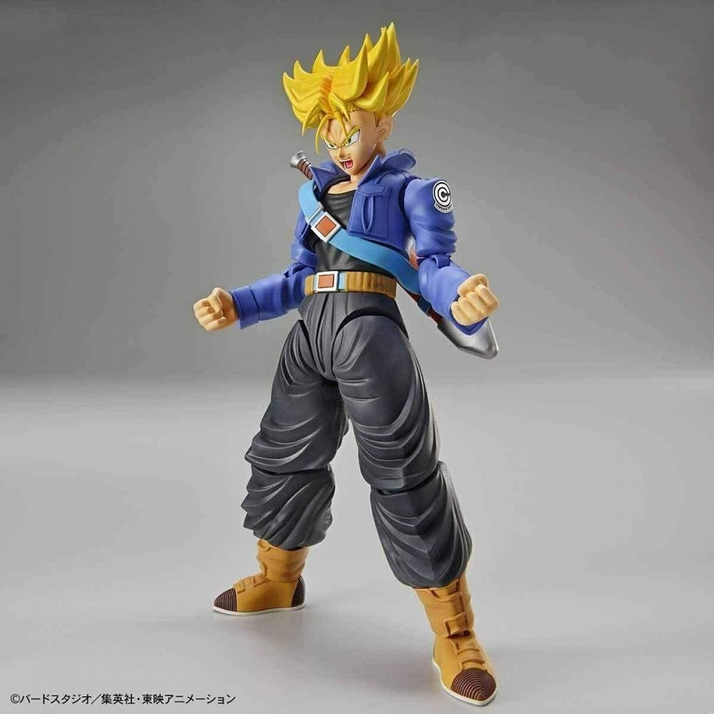 Trunks Dragon Ball Super Saiyan standard cu înălțări figurative (Reînnoire) Model din plastic cu coduri de culori