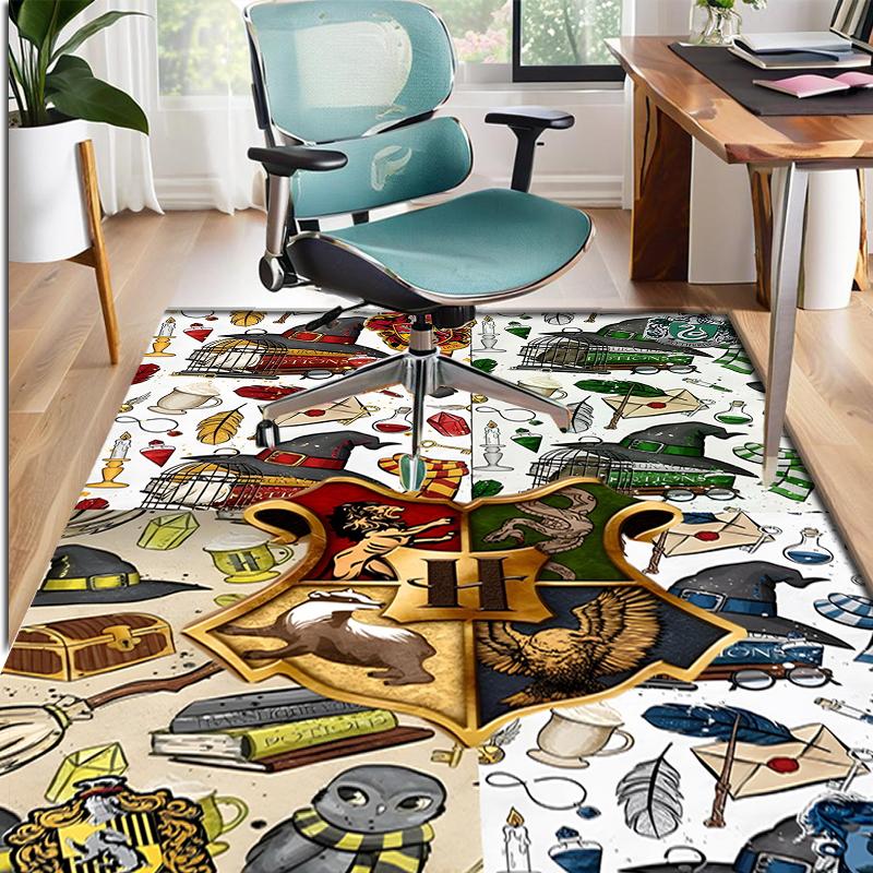 Harry Potter Pattern Rug, Indoor/Outdoor Mat, for Picnic, Gameroom, Bedroom, Office, Living Room, Home Decor Carpet, Birthday Gift