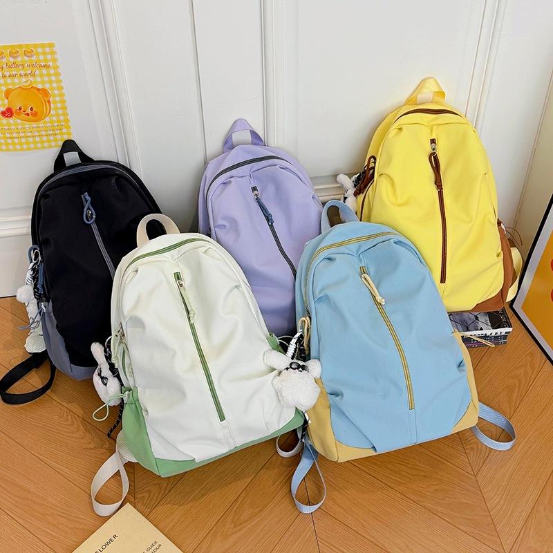 Schoolbag, Korean Style Ins, Stylish and Aesthetically Pleasing, Versatile for Middle and High School, Large-capacity Backpack, College Student Casual