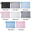 Paper Organizer Zipper Pencil Case Large Capacity Transparent Mesh File Folder Double Pocket