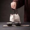 150ml Japanese Kiln-Change Ceramic Quick Tea Cup One Pot Two Cups Tea Set Portable Bag Teapot