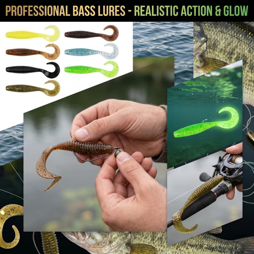 Flapper Thread Soft with Head for Bass Fishing