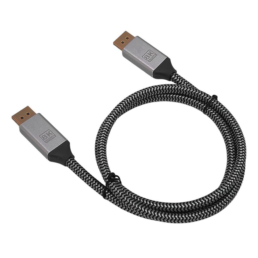 Display Port Cable GoldPlated Male to Male Display Port Cable DP 1.4 Adapter Cord for Computer Display