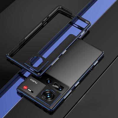 For ZTE Nubia Z70 Ultra 5G Bumper Case Metal Frame Phone Cover with Camera Lens Guard