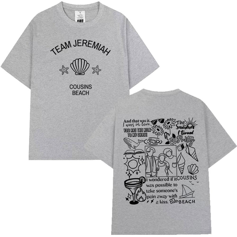 TV Play The Summer I Turned Pretty Team Jeremiah Cousins Beach Graphic Tshirt Men Women Casual Cotton T Shirts Oversized Tshirt