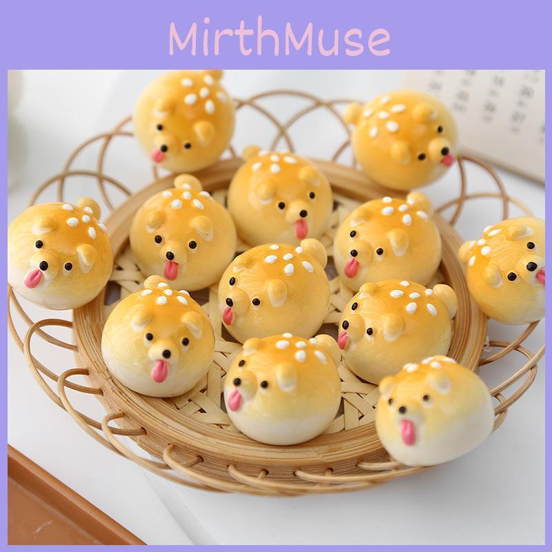 Adorable Resin Hamburger Dog Figure Blind Box Cute Miniature Desk And Car Decoration Gift