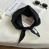 Breathable Linen Scarf Thin Fabric Triangular Binder Fashion Triangle Scarf  Vacation Use