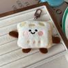 Cute Cartoon Donut Bread Plush Decoration Pendant Keychain Kawaii Simulated Food Stuffed Doll Backpack Pendant Accessories Gifts