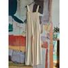 Foreign Trade Original Order Rox * Y Solid Slimming Pleat Sling Jumpsuit Loose Wide Leg Casual Pants Five Colors 1678