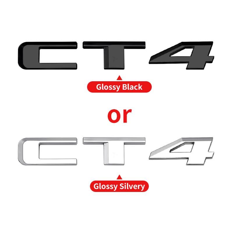 ABS Rear Tail Trunk Emblem Car Letter Logo Fender Side Stickers For Cadillac CT4 CT5 CT6 CTS XT4 XT5 XT6 XTS ATS AWD 25T 28T 40T