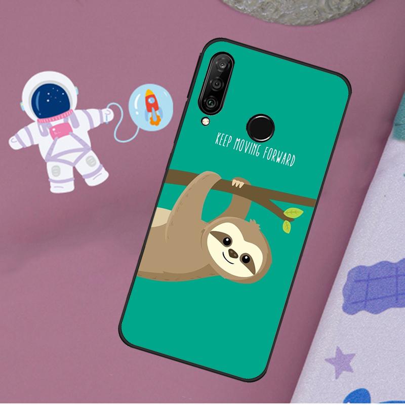 Funny Cute Sloths For Huawei Nova Y72 Y73 Y60 Y70 Y90 Y61 Y91 7i 8i 11i 12i 12s 9 10 SE P20 P30 P40 Lite Case