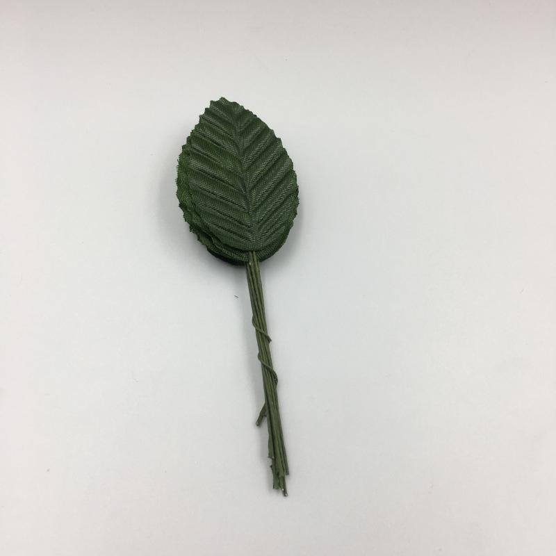 Handmade Silk Rose and Fake Leaves for Wreaths and Headwear - 200 Pieces