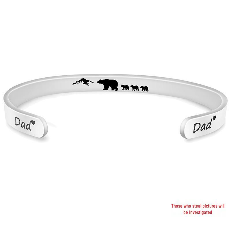 

Браслет з нержавіючої сталі DAD & Bear: День батька та святковий подарунок