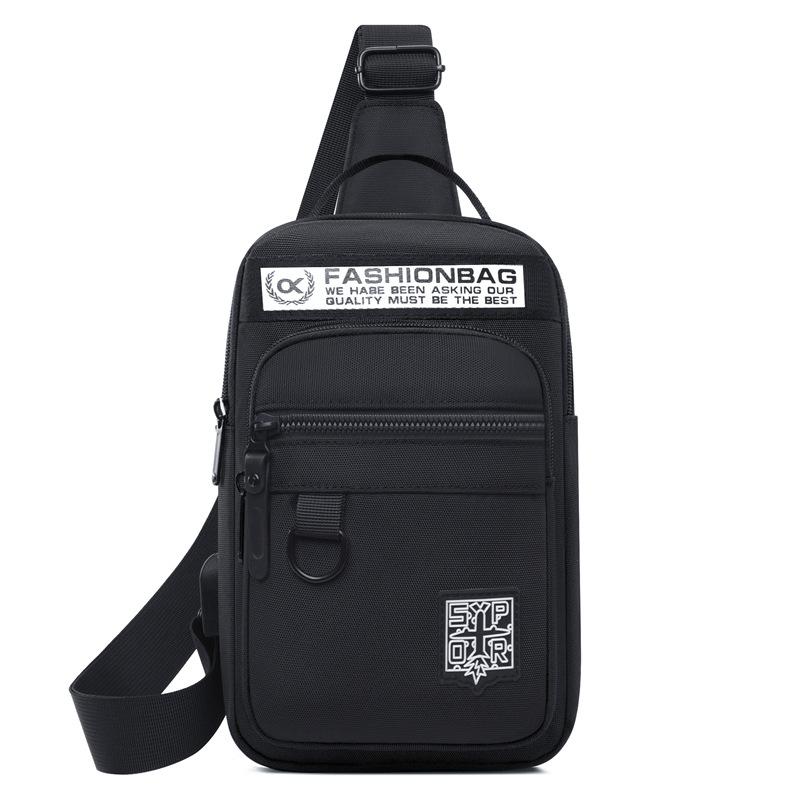 Breast Bag Men's New Lightweight and Trendy Oxford Cloth Shoulder Backpack Outdoor Sports and Leisure Fashion High-end Messenger Bag