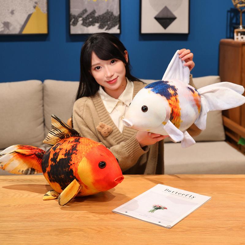 Cartoon Simulation Goldfish Doll Plush Toy Small Fish Doll Home Pillow Cushion Girl Soothing Doll