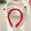 2025 Fuzzy Christmas Snowman Headband - Sweet Plush Hair Accessory & Ornaments