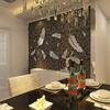 8 Pcs/Set Feather Plume 3D Mirror Wall Sticker For Living Room Art Home Decor Vinyl Decal DIY Acrylic Sticker Mural Wallpaper