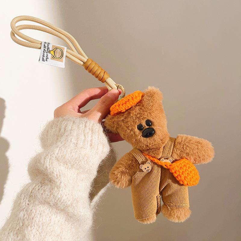 Pendant Plush Batch Bean Bear Kt Cat Keychain Couple Book Bag Mobile Phone Pendant