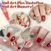12 Color Nail Art Pens Set 0.5Mm Fine Point Liner Acrylic Nail Polish Kit Waterproof Quick-Drying For Drawing Painting