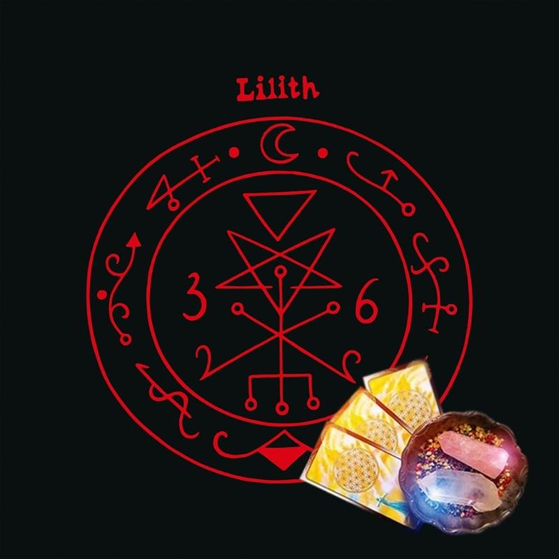 Mysteriöses Symbol Tarotkarten Tischdecke Altartuch Altartuch Wahrsagungen Kartentischdecke Wandteppich Einfach zu verwenden