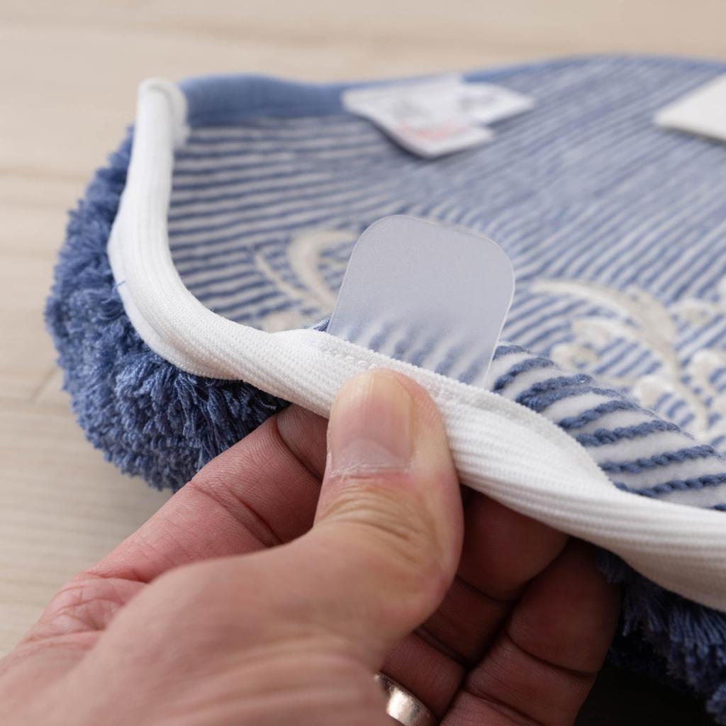 Senko NYNAS Royal Palace Toilet Lid Toilet Navy Blue with Elegant 14576 Cover, Standard/Flush Lid, Rhinestones, Design,