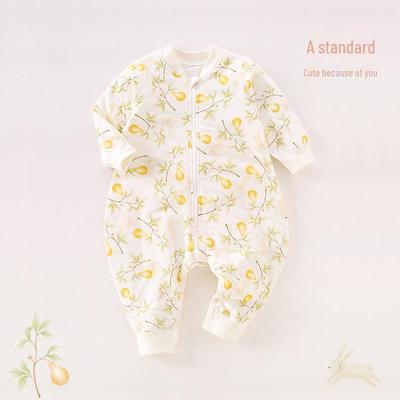 Baby Cotton Sleep Sack: Split Leg, Anti-Kick, Long Sleeve - Suitable for Spring, Autumn & Winter