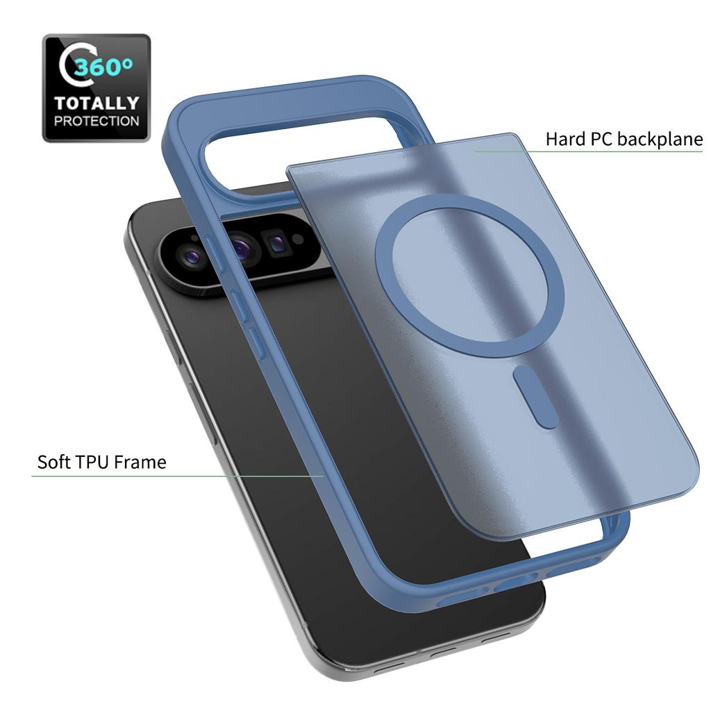 For Google Pixel 10 Pro XL Case Magnetic Case TPU Frame Acrylic Back Phone Cover Skin Touch