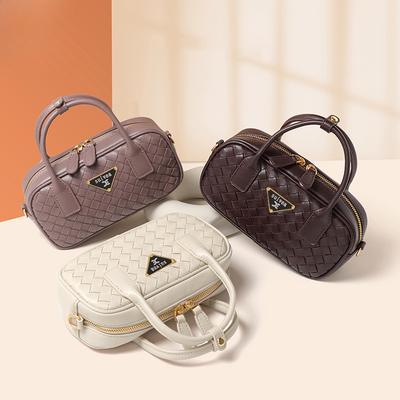 Trendy Pillow Bag, Single-shoulder Crossbody Small Square Bag, Versatile Handbag, Fashionable Hand-woven Bag