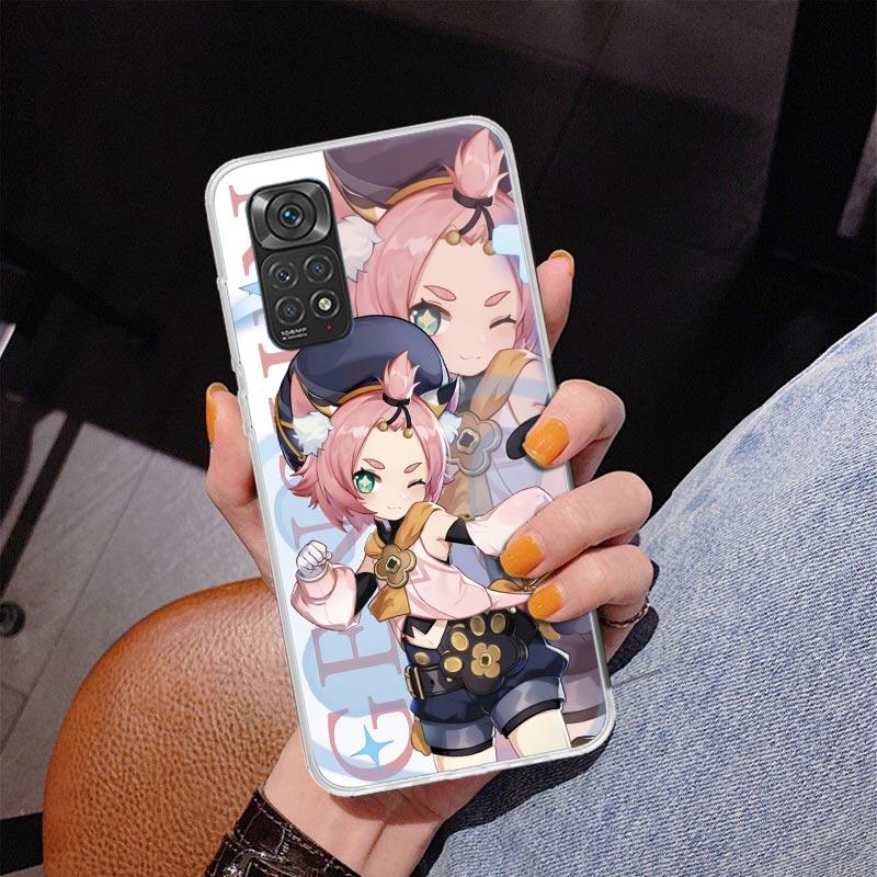 

Genshin Impact Anime Phone Case For Xiaomi Redmi Note 15 14 13 12S 12 11 Pro Plus 14S 11S 11E 10 10S 11T 5G Personalized Cover R Redmi Note 11E Pro