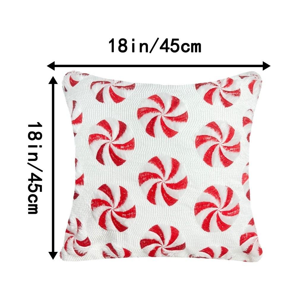 Breathable Bowknot Pillow Cover 45x45cm Plush Pillow Case Christmas Pillowcases Christmas Decor
