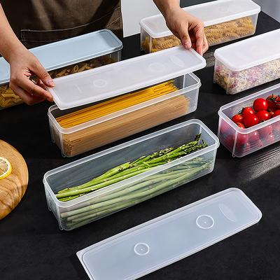 Noodle Storage Box Kitchen Noodle Spaghetti Container Home Cereal Preservation Storage Box With Cover Refrigerator Storage Box