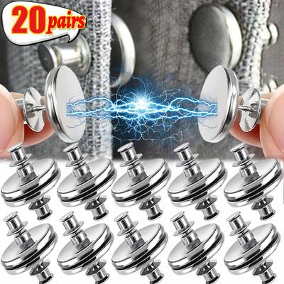 Curtain Magnet Buckles Nail-Free Window Curtain Close Buttons Magnetic Curtain Button Clips Detachable Magnet Buckle