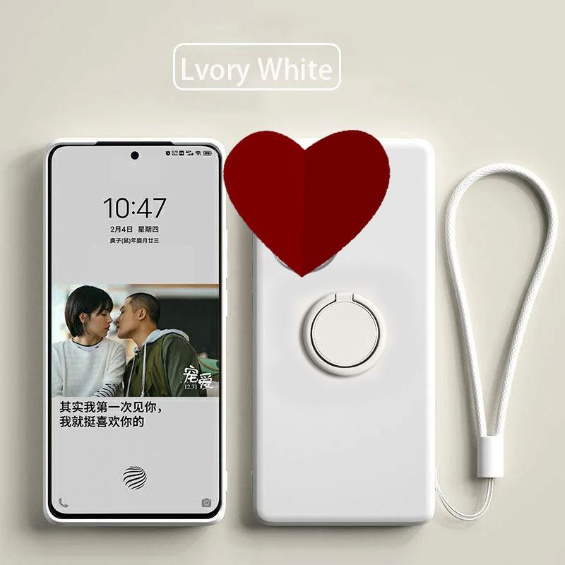 Case For Xiaomi Poco X6  X7 Pro Case Liquid Silicone Ring Stand Shell Coque For POCO X5 Pro Cover Shockproof Bumper Back Funda