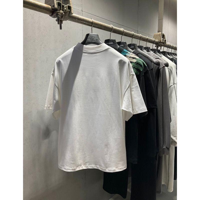 Trend Fashion Printed Half-Sleeved T-Shirt Personalized Light Luxury Round Neck Pullover Short-Sleeved Men'S Casual And Comfortable T-Shirt