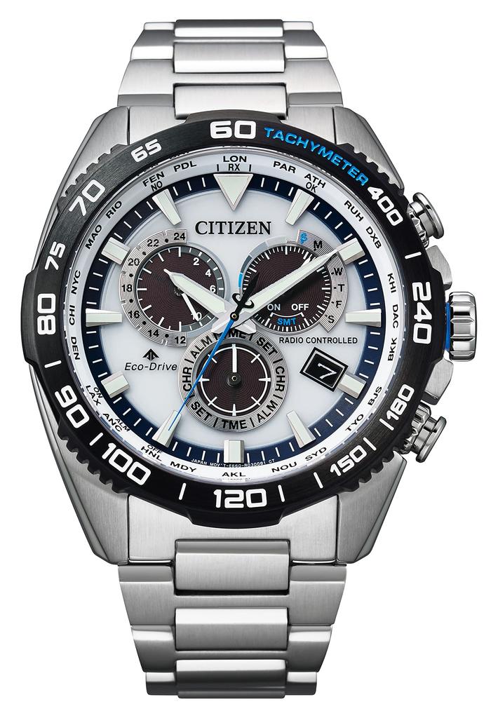 Citizen PROMASTER Watch LAND Series Solar Watch Silver Eco-Drive Radio-Controlled (Business/Waterproof/) Radio-Controlled CB5034-91A Men's