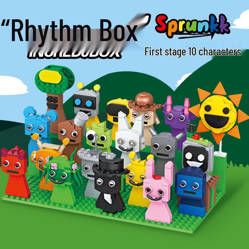 SprunkiPlush Monster Building Blocks & Figurine Set – Assembled Toys for Kids