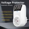 16A 230V Automatic Voltage Protector Switch Adjustable Power Surge Protection EU Socket Type Volt Safe For Home Appliances