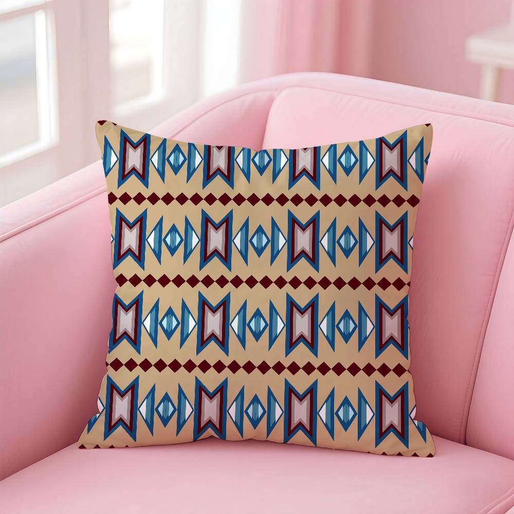 ART Native Fabric Pattern Pillow Case Pattern Printing Pillowcase Living Room Sofa Cushion Cover Bedroom Room Decor