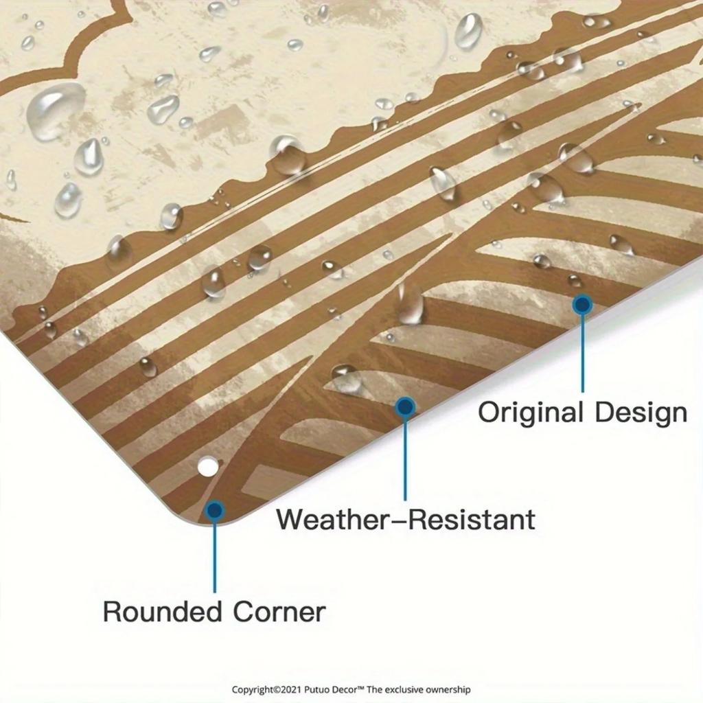 Custom Vintage Metal Sign Plaque Natural Farming Traditions Barn My Rules Home Wall Decor