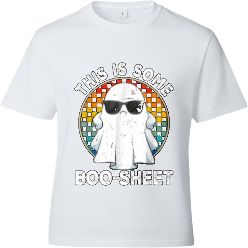 Breathable Tee Street Wear Oneck tshirt Daily Wear This Is Some Boo Sheet Ghost With Sunglasses Minimalist For him tees