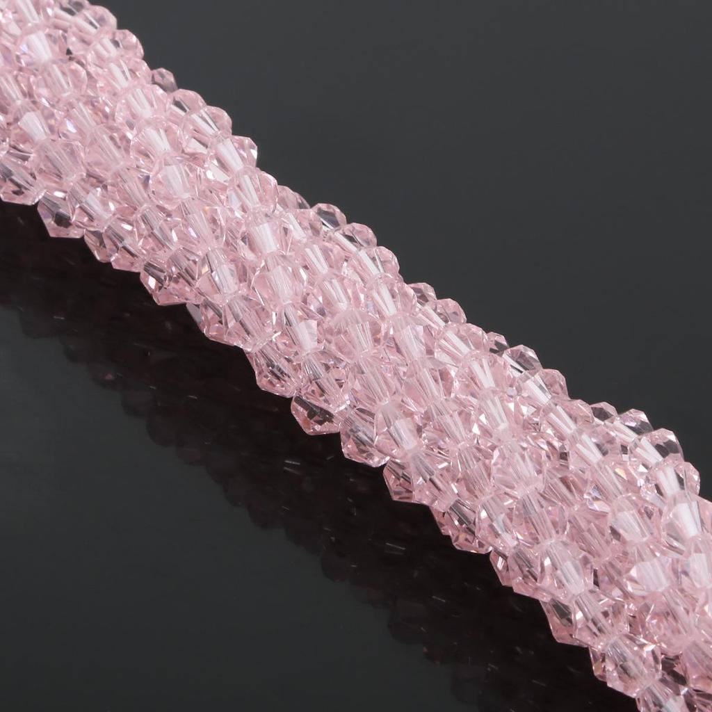6mm DIY Colored Glass Crystal Pointed Beads for Jewelry and Phone Chain Accessories